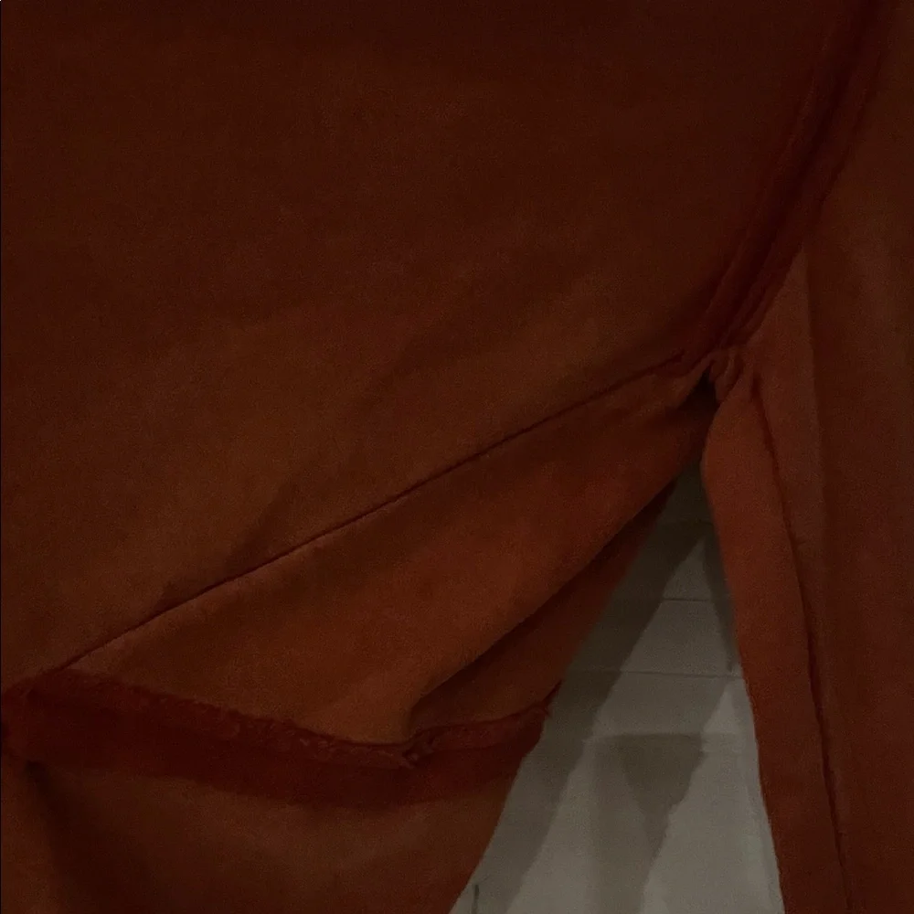 POL Rust Orange Lace-Up Back sweatshirt - Picture 10 of 15